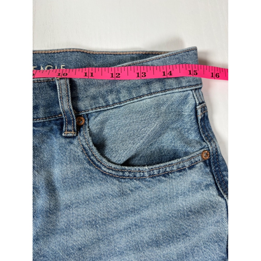 American Eagle Ex-Boyfriend Strigid Light Wash Relaxed Straight Jeans Womens 4R - Picture 14 of 16
